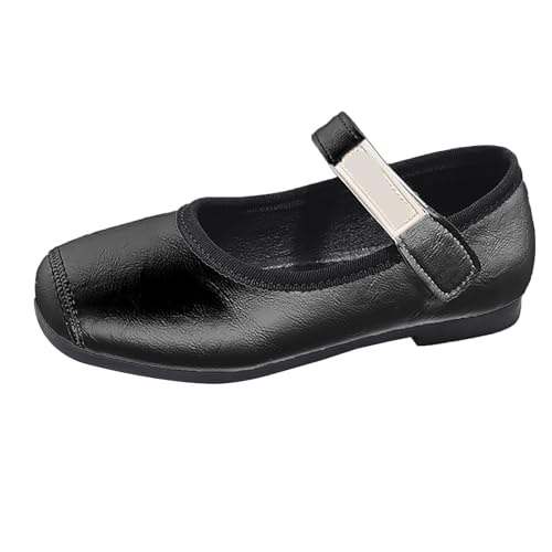PU Leather Ballet Flat𝐬 for Wedding Part𝐲 School Uniform Shoes Girls Mary Jane Shoes Little Girls Dress Shoes