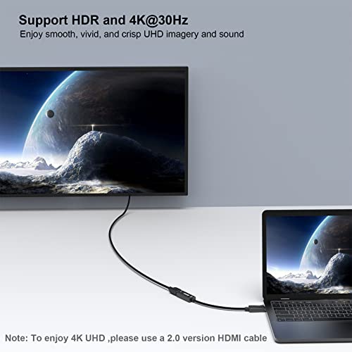 image for DisplayPort to HDMI, Benfei 4K@30Hz Gold-Plated DP Display Port to HDM