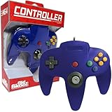 Old Skool Classic Wired Controller Joystick Compatible with Nintendo 64 N64 Game System - Blue