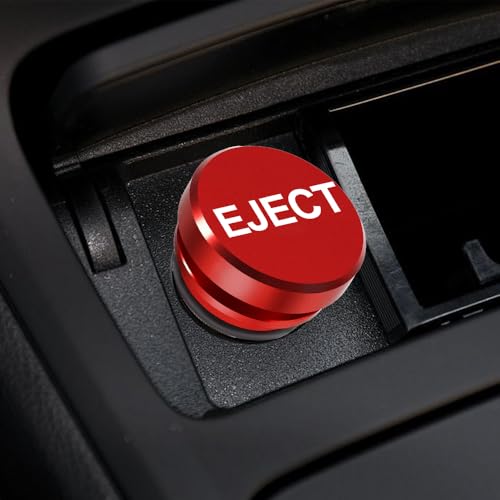 Image of Cigarette Lighter Plug Cover, Eject Button Car Cigarette Lighter, Standard 12 Volt Power Source Aluminum Dustproof Plug Universal Fits Most Vehicles