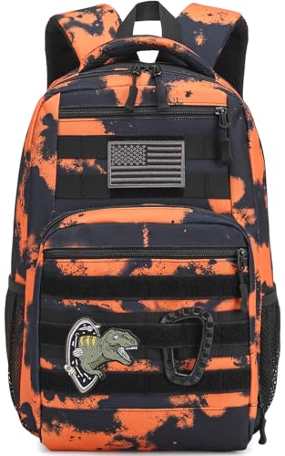 SunForMorning Mochila tática infantil Army Molle, mochila militar para meninos, para escola, atividades ao ar livre, acampamento, Mars CM, 11 x 6.7 x 16.5 inches, Mochila tática infantil