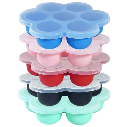 Moldes de silicona para comida de bebé, pack de 5 miniatura 1