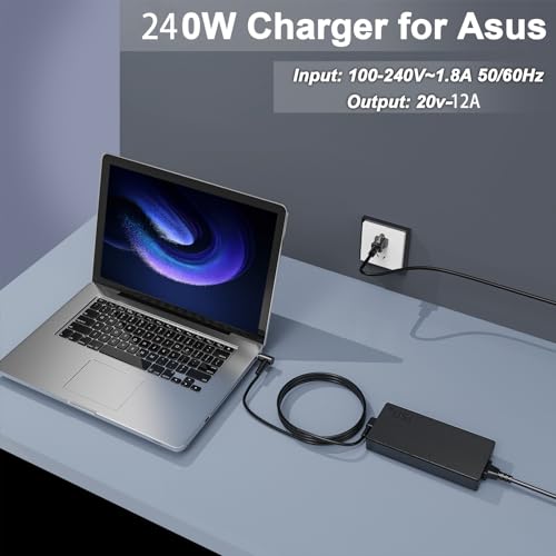 240W Charger Fit for Asus ROG Strix G15 G513 G512 G14 M16 S15 S17 Strix Scar 15 ADP-240EB B Gaming Laptop - Image 4