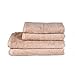 ⭐ Juego de 2 Toallas de Baño Grandes (70x140cm) y 2 Toallas de Secado Rápido (50x80cm) - Beige - Algodón 100% Orgánico 500gr - Certificado GOTS - Made in UE - Toallas Para Gimnasio, Bebe, Diseño