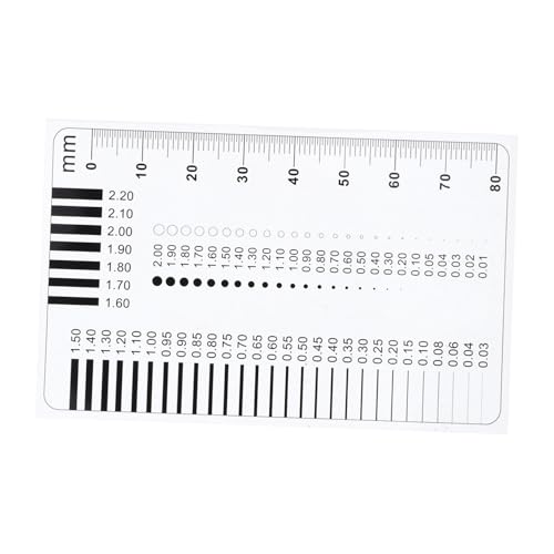 FUNOMOCYA Crack Gauge Ruler for Precision Measurement Multi-Purpose Flaw Detection Tool for Scratch Spot Inspection