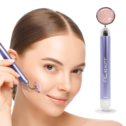 Plum Beauty Amethyst Face Massager Tool, Electric Face Roller and Vibrating Facial Massager for Toning, Lifting, Skincare – Facial Roller Vibration Tool and Skin Vibrating Massage Device for Daily Beauty Routine sold by PlusOne Amazon Seller