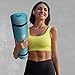 GYMENIST Thick Exercise Yoga Floor Mat Nbr 24 X 71 Inches Great for Camping Cardio Workouts Pilates Gymnastics (Teal)