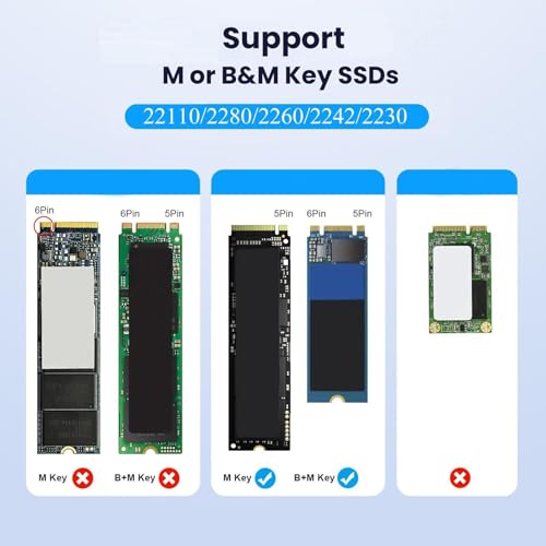 Carcasa para disco duro de 10 GB/s con conexión Plug and Play para almacenamiento multimedia 5