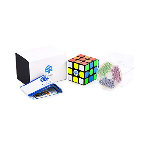 Image of Cubelelo GAN 356 Air Master Enhanced Fantasy Version 3x3 Black Speed Cube Magic Cube Puzzle Toy (World Record Edition) Pack of 1, Multicolor