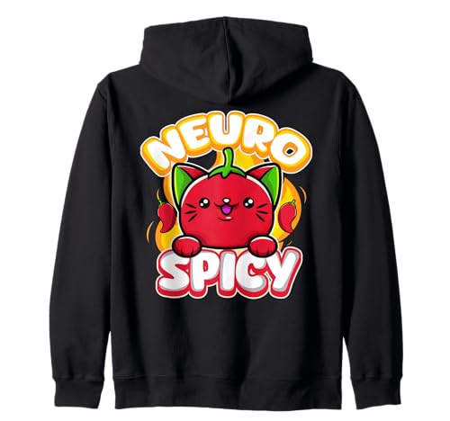 Autism Awareness Cat Neurospicy Special Education SPED ADHD Zip Hoodie