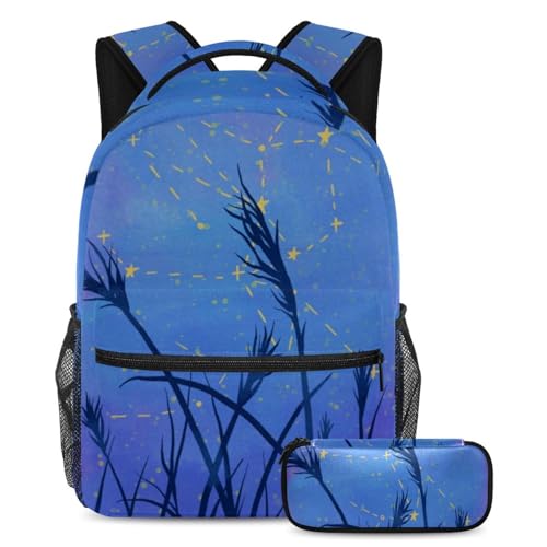 Sac à dos géométrique avec trousse pour collégiens et lycéens, modèle multicolore