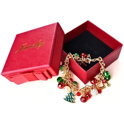 2ME Christmas Bracelet for Women – Shiny Women’s Link Jewelry with Festive Bells, Fashionable Christmas Bracelet in Gift Box, Sparkling Holiday Accessory for Her Cover