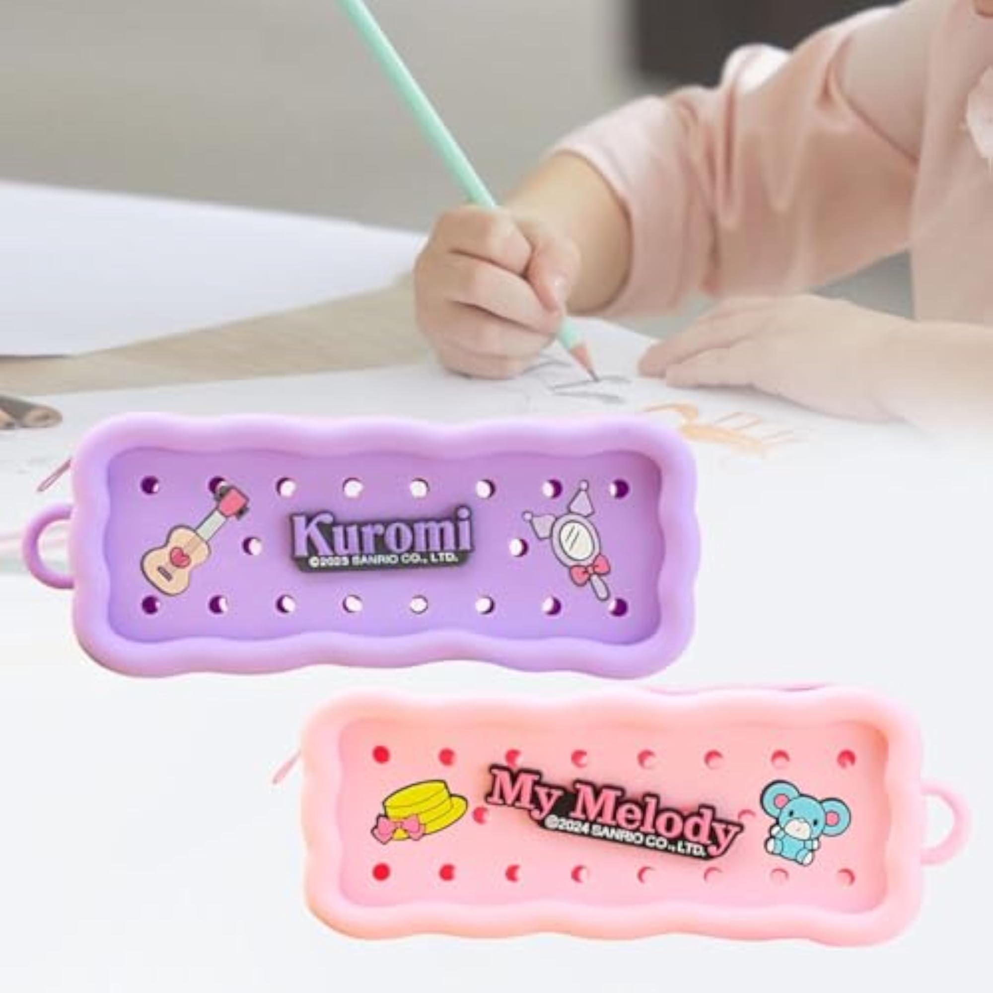 Stylish Soft Purse Cosmetic Bag for Kids, Pencil Case
