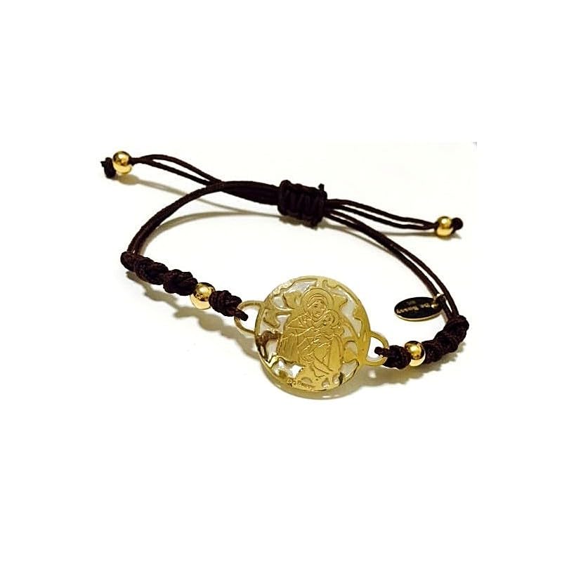 Bracelet Vierge de Shöenstatt argent et or, votre bijou nacre du quotidien