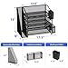 Simple Trending Desk Organizers and Accessories, 5-Tier Desk File Organizer, Paper Letter Tray Organizer with File Holder and Pen Container, Black