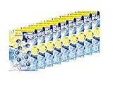 WC FRISCH Kraft Aktiv Duftspüler Mix Lemon + Frische Brise, 9er Pack (18x50g), WC Reiniger für Reinigung bei jeder Spülung, 50% Anti-Kalk Effekt