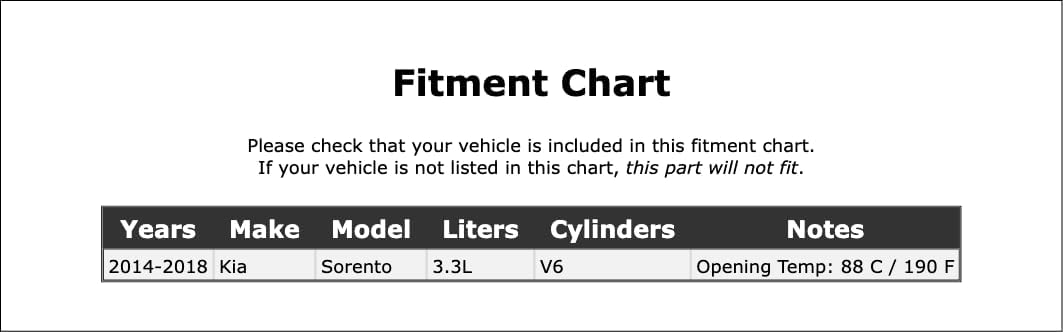 Engine Coolant Thermostat Compatible With Kia Sorento 3.3L V6 2018 2017 2016 2015 2014 P-4848634