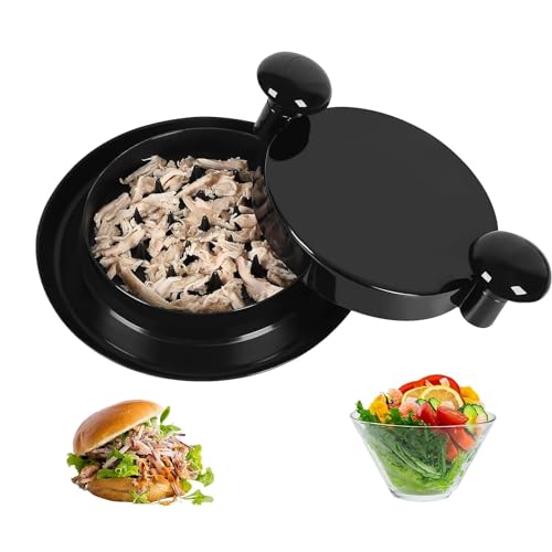 Wekuw Trituradora de Pollo 18cm Desmenuzador de Pollo Cortador Manual de Carne Deshilachador de Carne con Asas Ergonómicas y Base Antideslizante, para Verduras,Carne de Cerdo,Pollo (Negro) Wekuw Trituradora de Pollo 18cm Desmenuzador de Pollo Cortador Manual de Carne Deshilachador de Carne con Asas Ergonómicas y Base Antideslizante, para Verduras,Carne de Cerdo,Pollo (Negro)