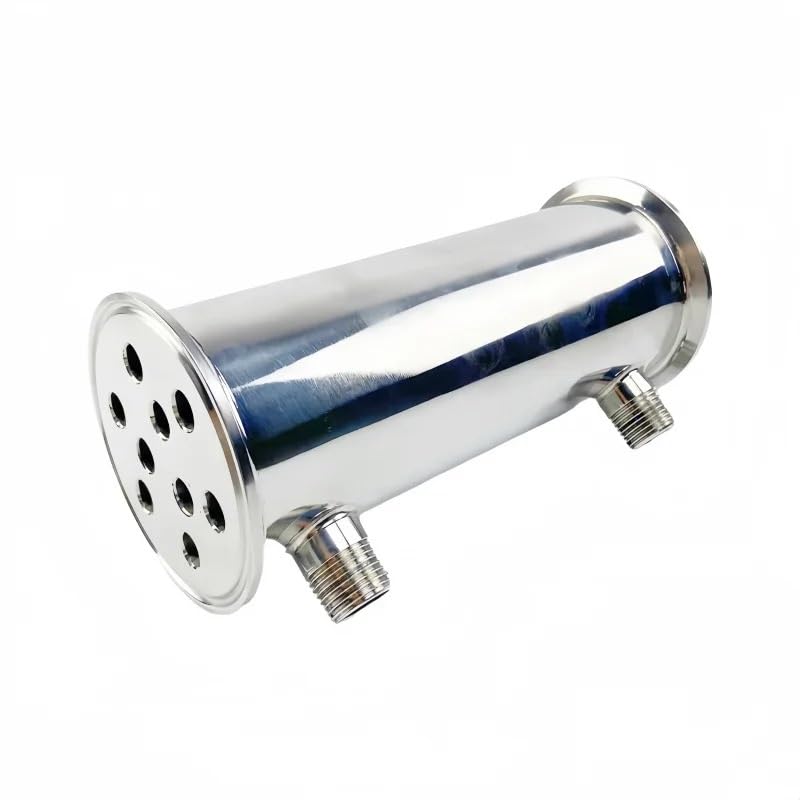 Wymiennik ciepła ze stali nierdzewnej 304 i rura 3 "(76,2 mm) OD91 mm z gwintem męskim/żeńskim 1/2" lub 1/4" Przemysłowa złączka rurowa(Female Thread,1/2")