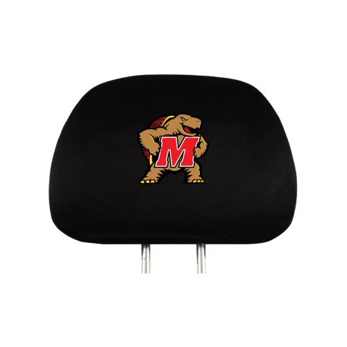 NCAA Maryland Terrapins Head Rest Cover, 2-Pack