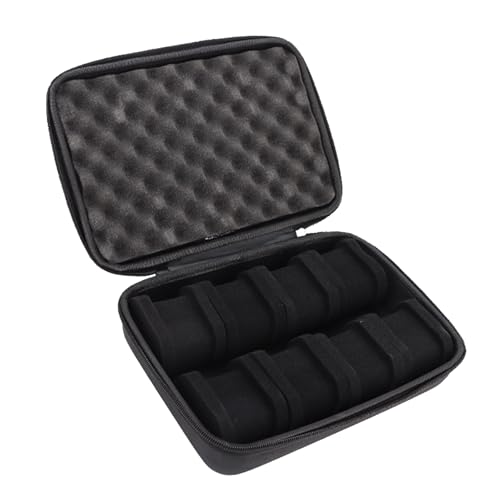Caja de reloj antipolvo con protección moderna y compartimentos anticaída para pulseras
