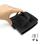 Goodithy Rear Trunk Floor Carpet Handle, Rear Trunk Tail Cover Bottom Plate Mat Floor Carpet Trunk Handle Cover Replacement for BMW X5 X6 E70 E71 E72 F15 F16 5GT F07 (Model B Black)