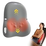 SKG Kabelloses Rückenmassagegerät für Schmerzlinderung, 4D Shiatsu Tiefengewebe-Massagegerät mit Auf- und Abbewegung & Wärmefunktion, Ganzrücken-Massage, Geschenk für Damen und Herren