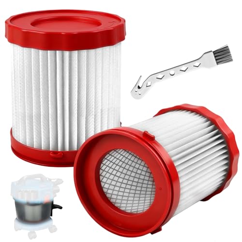 Lot de 2 filtres HEPA pour Bosch Gas 18 V, GAS18V-3/GAS18V-10L, filtre de rechange VF320H pour Bosch avec 1 brosse de nettoyage