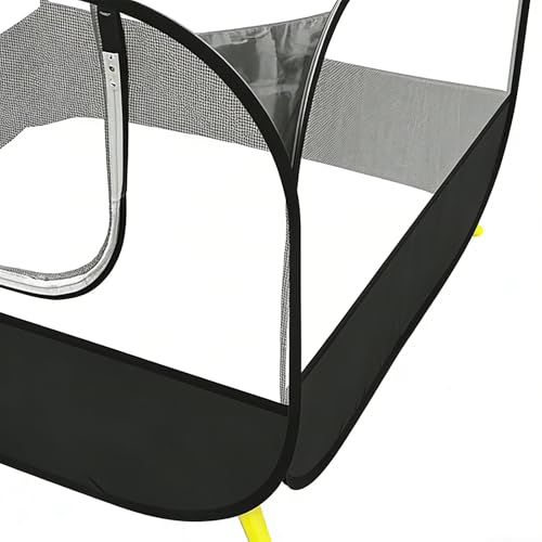 Parc portable pour chat en toile Oxford robuste avec toit réversible isolant - 7