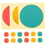 Generic 15Pcs Reflective Pressure Gauge Stickers for Identification Adhesive Marking Circles Instant Pressure Status for Industrial Use