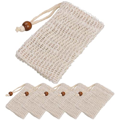 Capeebara - Sac à Savon Naturel - Fibres Naturelles - Biodégradable - Lot de 3 + 2 OFFERTS Cover