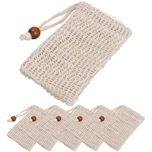 Capeebara - Sac à Savon Naturel en Fibres Biodégradables - Lot de 5, dont 2 offerts !