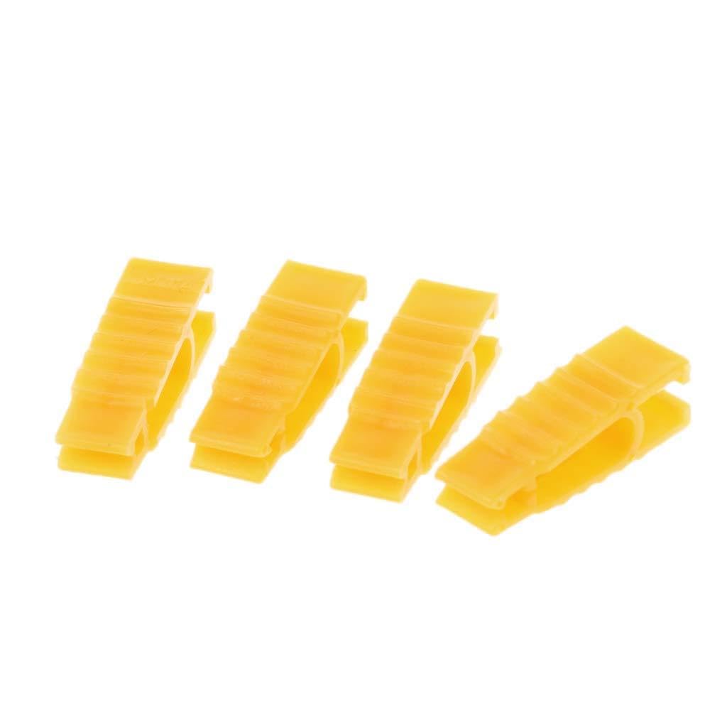 Bilinli Yellow 4Pcs Abs Fuse Automobile Car Fuse Fetch Clip Timeproof Extractor Puller Tool