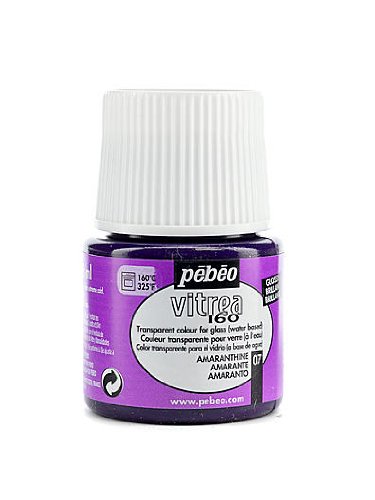 Pebeo Vitrea 160 Glass Paint amaranthine Purple Gloss 45 ml [Pack of 3 ]
