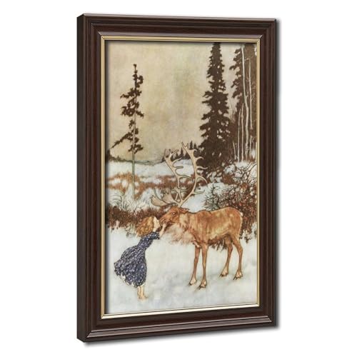Toile Gerda et le renne de Noël pour créer une ambiance cosy au salon