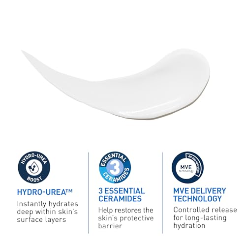 Image of CeraVe Intensive Moisturizing Lotion, Hydro-Urea + Shea Butter, Body Lotion For Dry Skin, Relieves Signs Of Extra Dry Skin, Non Greasy Hydrating Cream For Rough, Tight, Red & Itchy Skin, 8oz