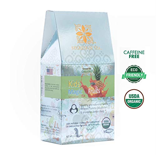 Secrets Of Tea Kids’ Immunity Tea For Kids Better Sleep, Better Digestion... - Natural Usda Organic Caffeine-Free Healthy Herbal Drink For Children, Toddlers - Fruits Flavor - Up To 40 Servings - 20 Count(1 Pack) #TOP5