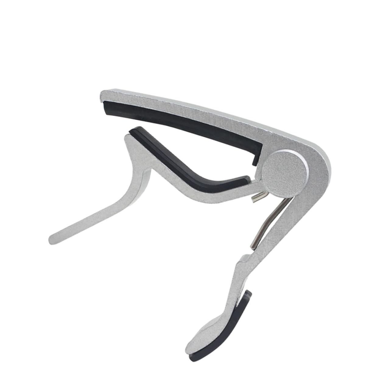 KESYOO 1Pc Aluminum Guitar Capo with Clip Tuner Key Trigger Capo for Acoustic Electric Guitar Ukulele Banjo Mandolin Silver Durable and Easy to Use