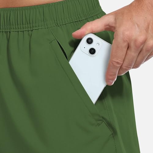 Image of NEVER LOSE Mens Running Athletic Shorts 5 inch Inseam Quick Dry Workout Shorts Men Lightweight Gym Shorts with Pockets