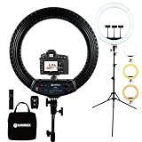 LUMINEX 18 Inch LED Ring Light with Tripod and Carry Bag — product image