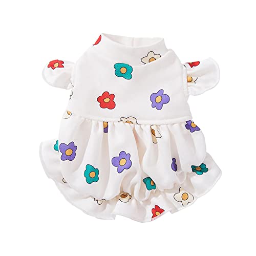 WeiLaiKeQi Vestido para cachorro, saia para filhotes de estimação, roupas para cães, roupas de gatos