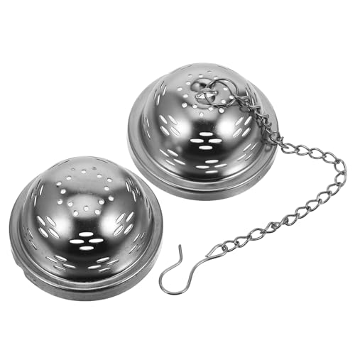 DOITOOL Boule Filtre à Épices Acier Inoxydable Infuseur Thé et Assaisonnement Passoire à Thé et Filtre à Soupe Multifonction avec Chaîne