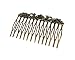 2Pcs Retro Bronze Hair Comb Flower Vine Cirrus Mini Comb Decorative Comb,2.7x1.5''