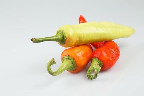 Miniatura 2 de Semillas de chile húngaro de cera caliente para plantar, más de 100 semillas de reliquia por paquete, semillas de jardín de Isla (semillas de jardín