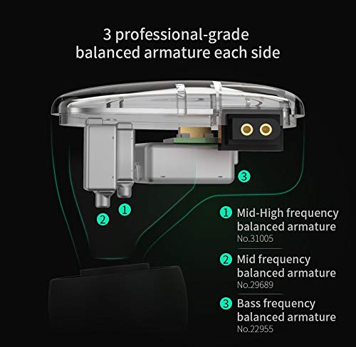 KZ AS06 イヤホン 3BAバランスドアーマチュアドライバー HIFIベース