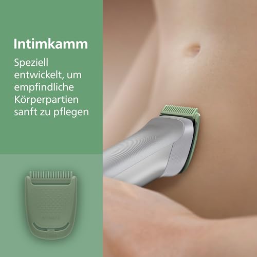 PHILIPS Multigroom Series 5000 All-in-One 10-teiliger Barttrimmer und Haarschneider für Gesicht, Kopf und Körper, selbstschärfende Metallklingen, elf Längeneinstellungen (0,5–16 mm), Modell MG5918/15 6