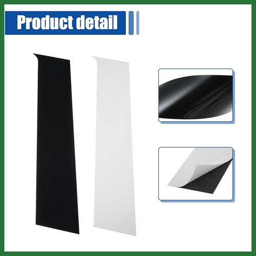 Pegatinas para puerta de coche Lancer Sedan 2008-2017 negro brillante de larga duración 6