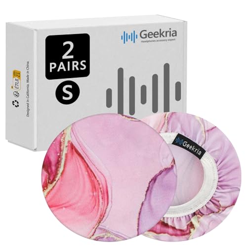 Geekria 2 Pares de Fundas Flexibles de Tela para Auriculares - Cubiertas Lavables y Estirables para Auriculares On-Ear, Protectores Certificados de Seguridad miniatura 1