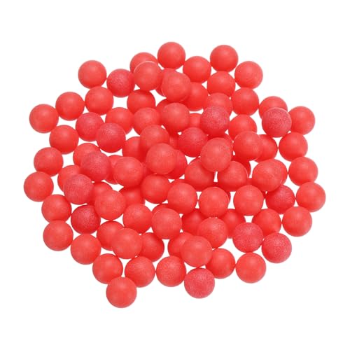 uxcell 100pcs PP Plastic Bearing Balls 1/4" Solid Plastic Balls, G2 Precision Bearing Ball Frosted Surface, Red