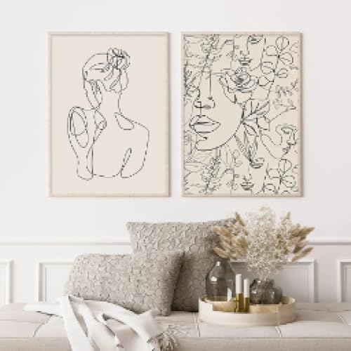 Peinture sur toile femme en ligne bohème pour harmoniser votre intérieur